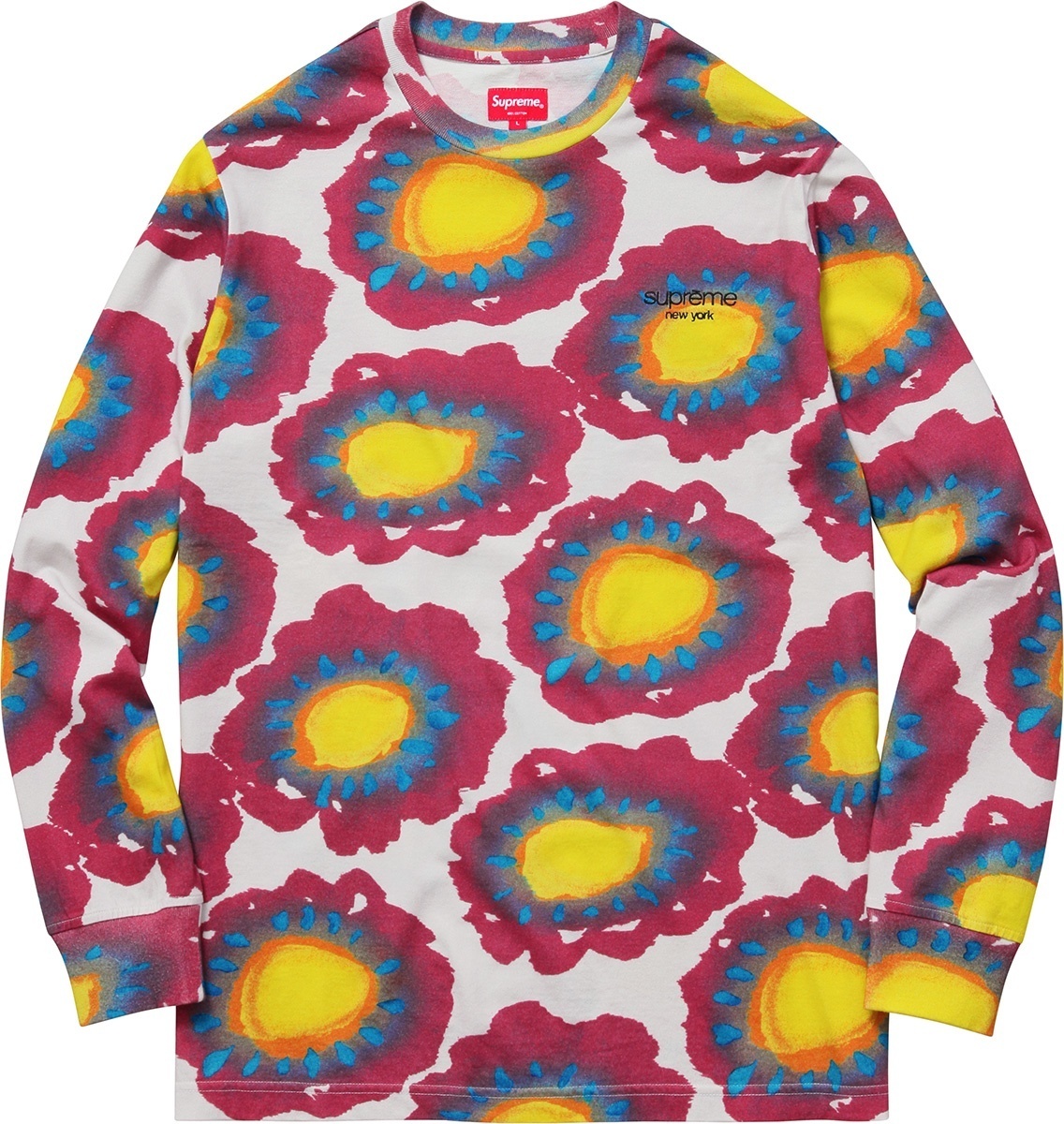 Painted Flowers L/S Tee view 2